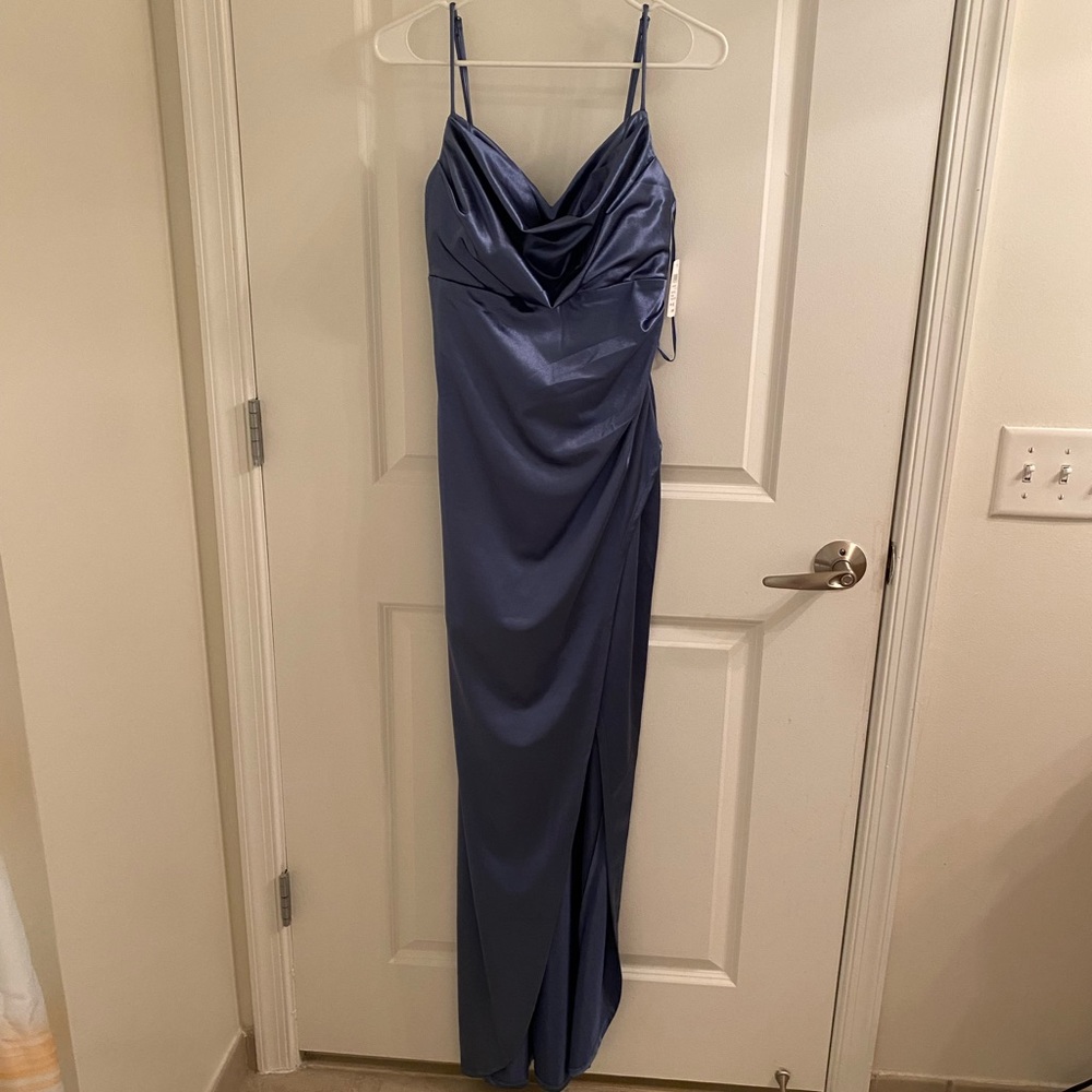 Windsor blue formal dress with slit